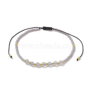 Black Round Labradorite Bracelets