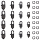unicraftale 16piezas 4 estilos 304 cierres de pinza de langosta de acero inoxidable(STAS-UN0038-63)-1