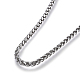 304 Stainless Steel Wheat Chain Necklaces(NJEW-F242-14P-A)-2