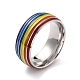 Rainbow Pride Finger Ring(RJEW-M140-01P)-2