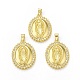 Rack Plating Brass Micro Pave Clear Cubic Zirconia Pendants(KK-C011-04G)-3