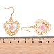 Alloy & Dried Flower Dangle Earrings(AL-Z001-01G-02)-5