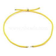 Nylon Cords Necklace Making, with Golden Brass Findings, Long-Lasting Plated, Gold, 22~22.8 inch(56~58cm), Hole: 1.7mm(AJEW-P116-03G-13)