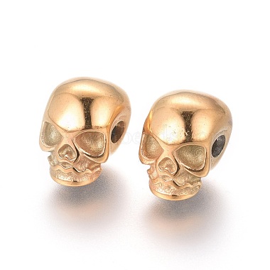 Golden Skull Stainless Steel Beads