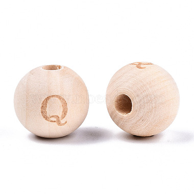 Unfinished Natural Wood European Beads(WOOD-S045-143A-01Q)-2