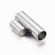 Fermoirs magnétiques lisses 304 en acier inoxydable avec emembouts à coller(STAS-H402-21P-3mm)-2