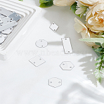 50Pcs 5 Styles Sew On Mirror Rhinestones, Mixed Shape Acrylic Pieces, with Holes for Costume Evening Dresses Clothing Wedding Dress Decoration, Mixed Shapes, 15~30x10~17.5x1mm, Hole: 1.6mm, 10pcs/style(DIY-LP0004-34)