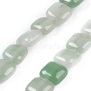 Natural Green Aventurine Beads Strands, Square, 8.5x8.5x5mm, Hole: 1.6mm, about 50pcs/strand, 16.34''(41.5cm)(G-M435-A12-01)