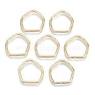 Alloy Linking Rings, Ring, Light Gold, 21x20.5x2mm, Inner Diameter: 16.5x18.5mm(PALLOY-T077-09)