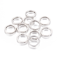 Tibetan Style Ring Bead Frames, Cadmium Free & Nickel Free & Lead Free, Antique Silver, 19x4mm, Hole: 1mm(TIBEB-EA13622Y-FF)