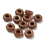 Synthetic Goldstone Beads, Rondelle, 10x4.5mm, Hole: 3.5mm(G-Q173-03A-10)