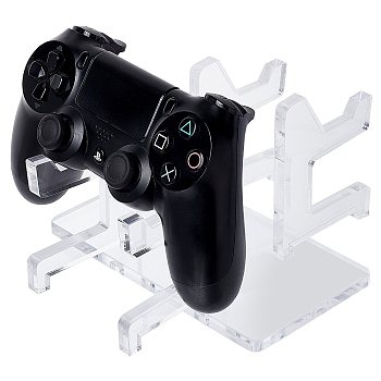 Assembled Acrylic Game Pad Controller Display Stands, Clear, Finished Product: 19.8x8.9x10cm