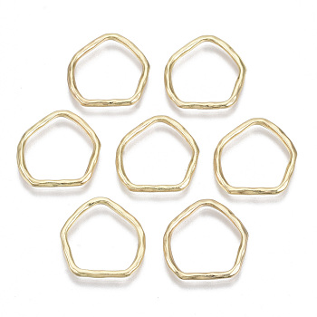 Alloy Linking Rings, Ring, Light Gold, 21x20.5x2mm, Inner Diameter: 16.5x18.5mm