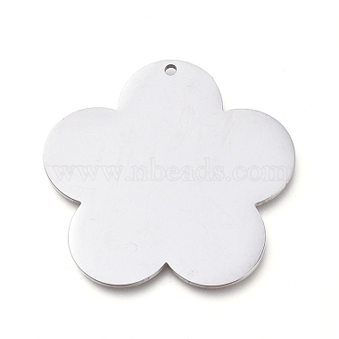 Stainless Steel Color Flower 304 Stainless Steel Pendants