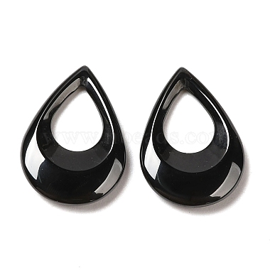 Black Teardrop Zirconia Ceramic Charms