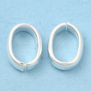 925 Sterling Silver Plated Oval Brass Quick Link Connectors