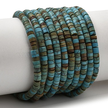 Afghan Synthetic Turquoise Beads Strands(GG-CBA56E5-03)-2