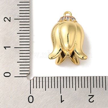 Rack Plating Brass Micro Pave Clear Cubic Zirconia Pendants(KK-A229-01A-G)-3