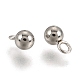 201 Stainless Steel 3D Ball Round Charms Pendants(STAS-Q171-05)-1