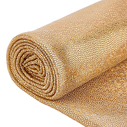 Laser Polyester Bronzing Fabric, for DIY Crafting and Clothing, Goldenrod, 150x0.03cm(DIY-WH0034-58A)