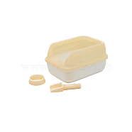 Plastic Cat Little Box Miniature Ornaments, Micro Landscape Home Dollhouse Accessories, Pretending Prop Decorations, Moccasin, 48x35x25mm(PW-WG95CD6-02)