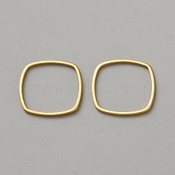 304 Stainless Steel Link Rings, Square, Golden, 16x16x1mm, Inner Diameter: 14x14mm(FIND-WH0424-06B-P)