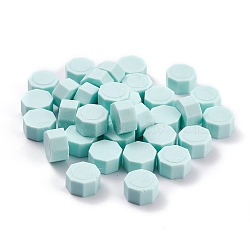 Sealing Wax Particles, for Retro Seal Stamp, Octagon, Pale Turquoise, 0.85x0.85x0.5cm about 1550pcs/500g(DIY-B003-25)