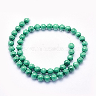 Chapelets de perles en malachite naturelle(G-O166-07A-10mm)-2