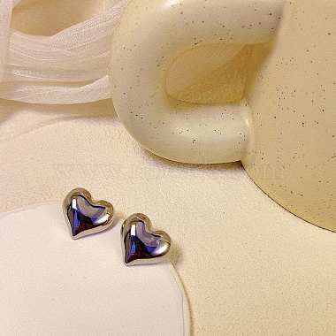 Heart Alloy Stud Earrings