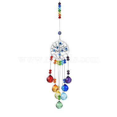 Blue Tree Glass Suncatchers