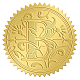 自己粘着性の金箔エンボスステッカー(DIY-WH0211-327)-1