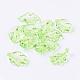 Light Green Transparent Acrylic Leaf Pendants for Chunky Necklace Jewelry(X-TACR-470-31)-2