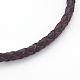 Création de bracelet tressée en cuir(X-MAK-L018-05E)-2