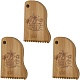 3Pcs Bamboo Surfboard Wax Comb(DIY-FG0006-74)-1