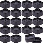 Plastic Washing Machine Leg Floor Protectors, Furniture Pads, Black, 69x69x34.5mm(AJEW-WH0606-87A)