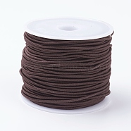 Elastic Cords, Stretchy String, for Bracelets, Necklaces, Jewelry Making, Coconut Brown, 0.8mm, about 26.24~28.43 yards(24~26m)/roll(X-EC-G008-0.8mm-03)