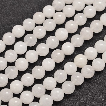 Natural Malaysia Jade Bead Strands, Round, 10mm, Hole: 1.0mm, about 38pcs/strand, 15 inch