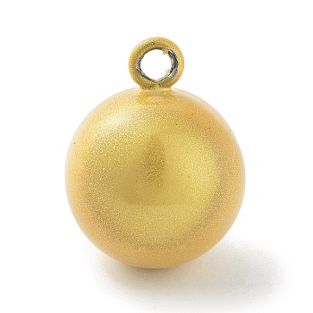 Brass Bell Pendants, Suikin Bell, Round Charms, Gold, 22x17mm, Hole: 2.7mm