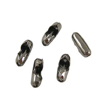 Brass Ball Chain Connectors, Gunmetal, 7.5x2.5mm, Hole: 0.8mm, Fit for 2mm ball chain