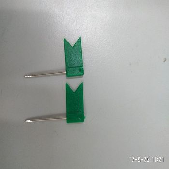 Plastic Map Pins, Drawing Push Pins, Flag Thumbtack, Office & School Supplies, with Steel Pins, Green, Flag: 18x11mm, Pin: 23mm
