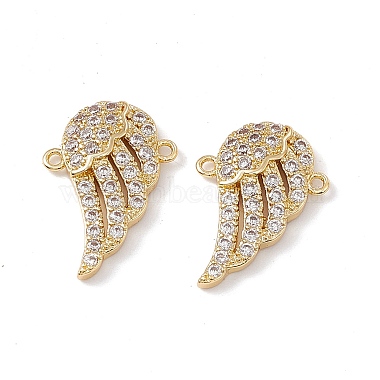 Brass Micro Pave Cubic Zirconia Connector Charms(KK-E068-VC079)-2