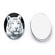 Flatback Glass Cabochons(X-GGLA-S034-25x18-028)-2