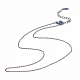 Placage ionique (ip) 304 collier de chaîne de câble en acier inoxydable pour hommes femmes(STAS-G299-04M)-1