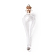 Teardrop Glass Cork Bottle Big Pendants(AJEW-A041-01B)-2
