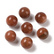 Synthetic Goldstone No Hole Sphere Beads, Round, 10mm(G-K353-04A-25)