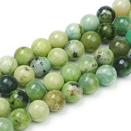 Natural Serpentine Beads Strands, Round, 10mm, Hole: 1.2mm, about 39pcs/Strand, 15.16 inch(38.5cm)(G-G829-06-10mm)