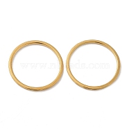 Ion Plating(IP) 304 Stainless Steel Plain Band Rings, Golden, US Size 9(18.9mm)(RJEW-I101-01D-G)