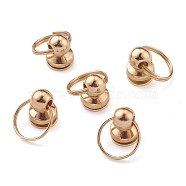 Alloy Ball Studs Rivets, for DIY Leather Belt, Handbag, Purse Accessories, with Philip's Head Screw and Split Rings, Light Gold, 18.5mm, Hole: 10mm, Ring: 11.5x1.5mm, Screw: 11x8mm(PALLOY-Z002-01LG)