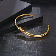Stylish Stainless Steel Open Bangle Bracelet for Women's Daily Wear(DG7162-1)