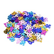 30 Confetti, 30th Birthday Decorations, for Birthday Table Decor Party Favors, Mixed Color, 10.5x12.3x0.4mm, about 1200pcs/bag(DIY-L039-D03)